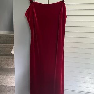 Vintage No Boundaries red velvet dress